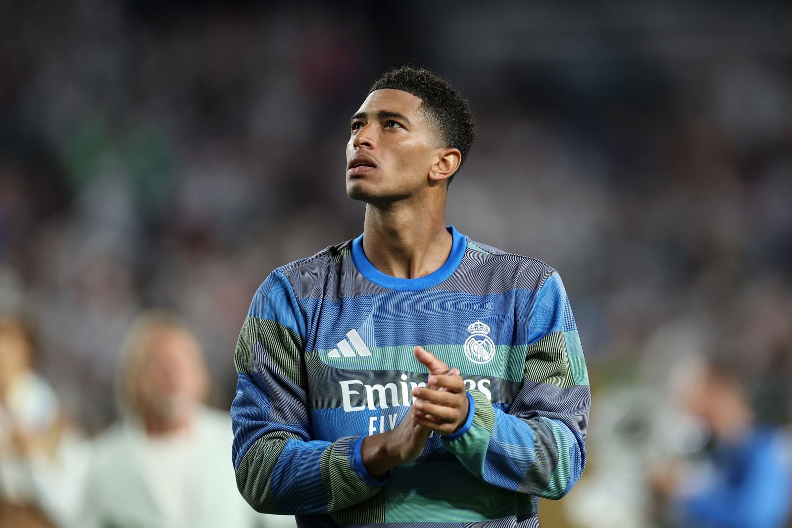 PHILADELPHIA, PENNSYLVANIA - JUNE 26: Jude Bellingham #5 of Real Madrid C.F. looks on following the FIFA Club World Cup 2025 group H match between FC Red Bull Salzburg and Real Madrid CF at Lincoln Financial Field on June 26, 2025 in Philadelphia, Pennsylvania.