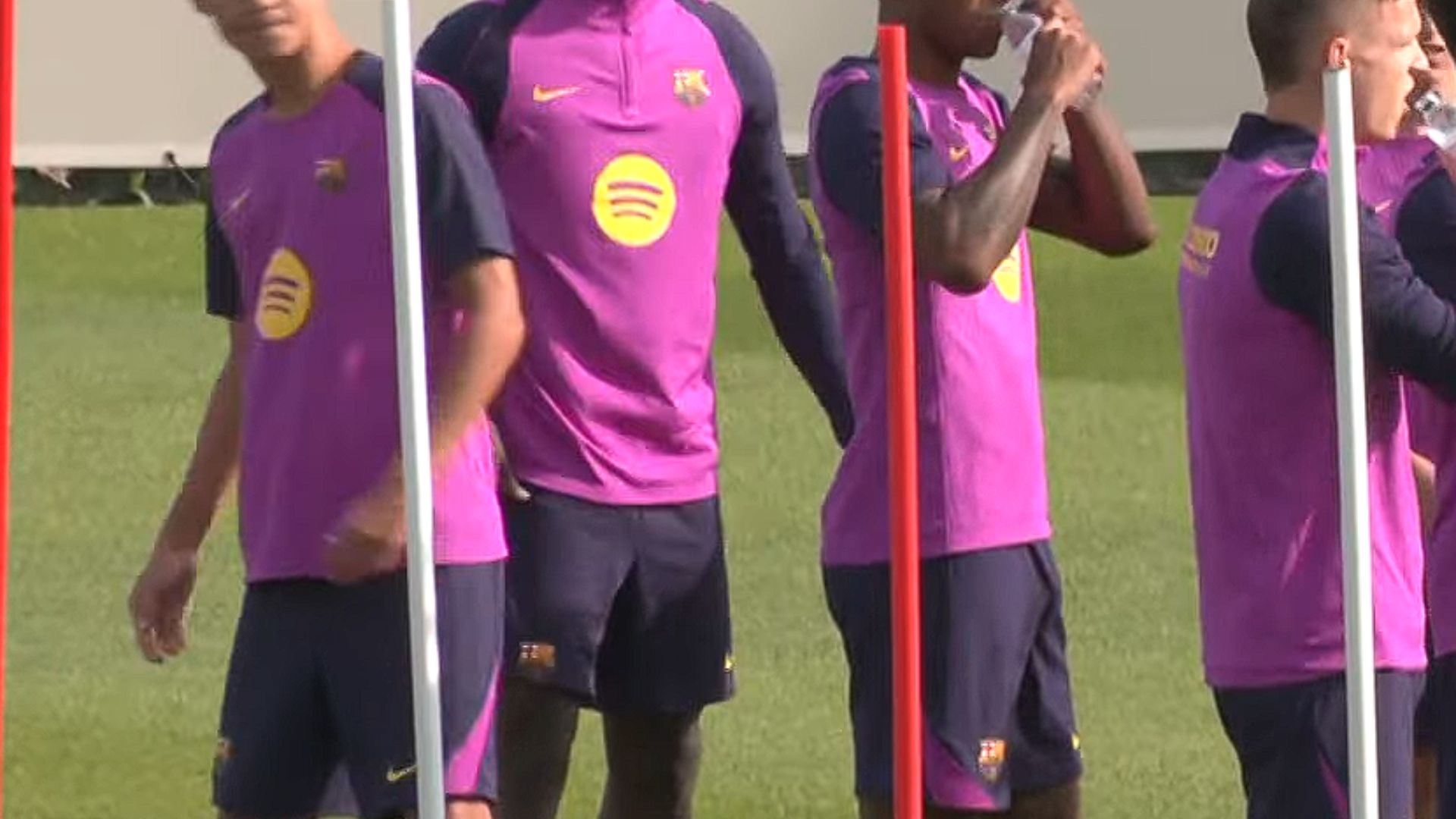 FC Barcelona Atlètic defender Mamadou Mbacke training with Barcelona first-team for the first time under Hansi Flick.